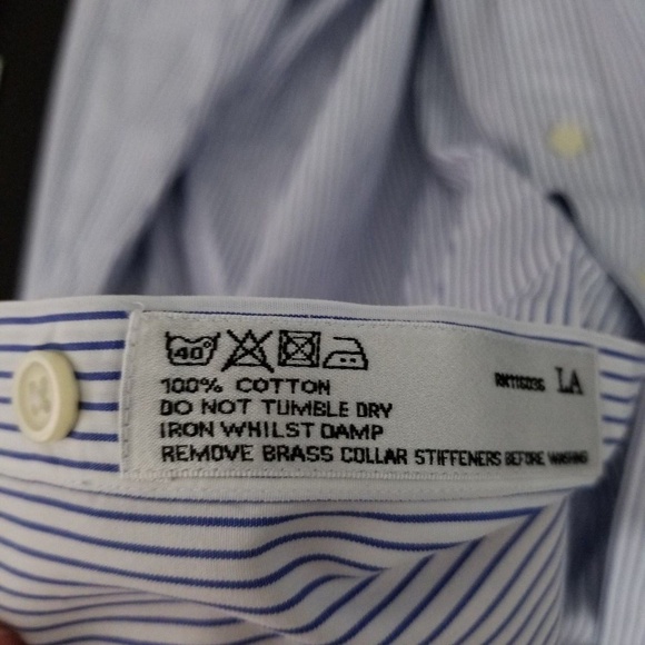 CHARLES TYRWHITT Button Down Sz 16 1/2 32 Cotton - Picture 7 of 7